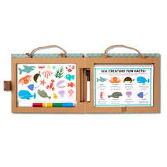 Natural Play: Play, Draw, Create Reusable Drawing & Magnet Kit - Ocean