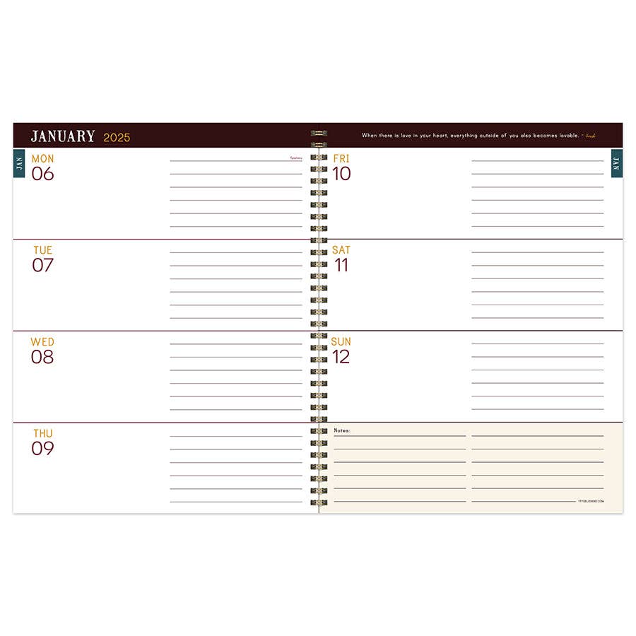 TF Publishing - Paper Goods - 2025 Garden Manor Large Weekly Monthly Planner
