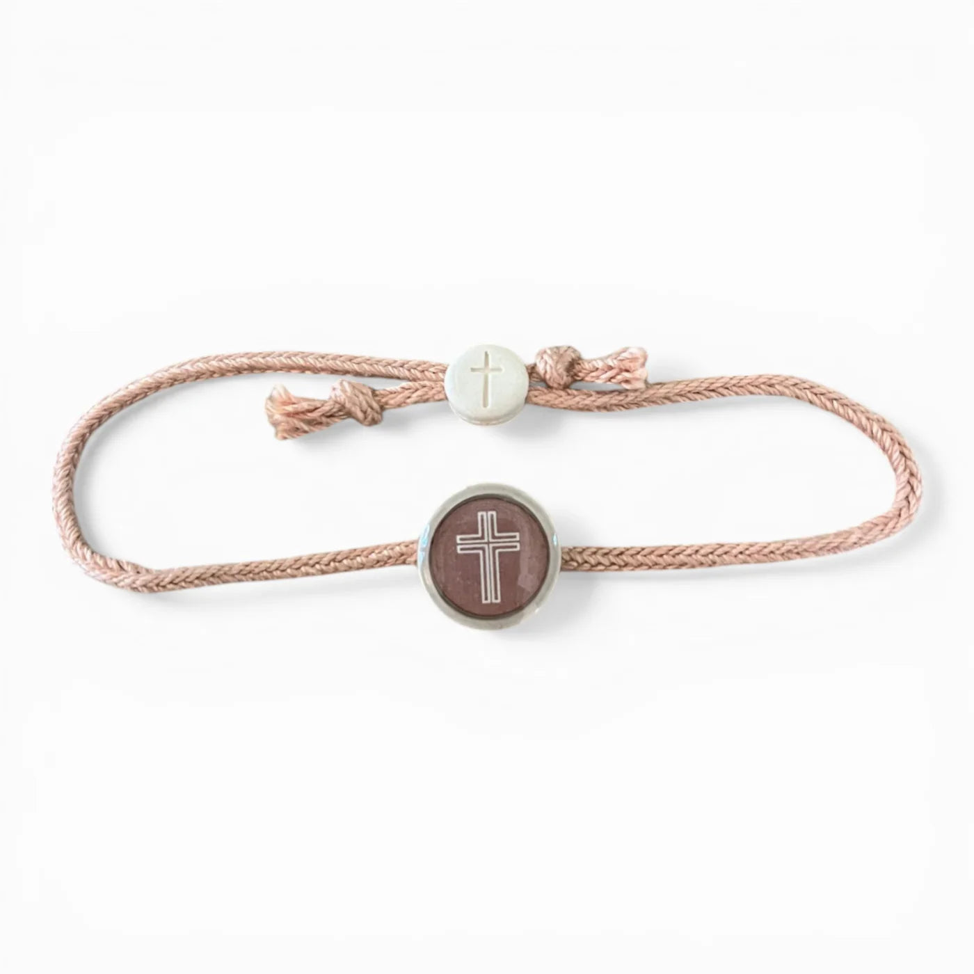 Tap To Pray® Survivor Series Bracelet-Mocha + Cross