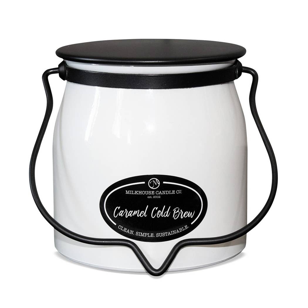Milkhouse Candle Company - 16 oz Butter Jar Candle: Caramel Cold Brew