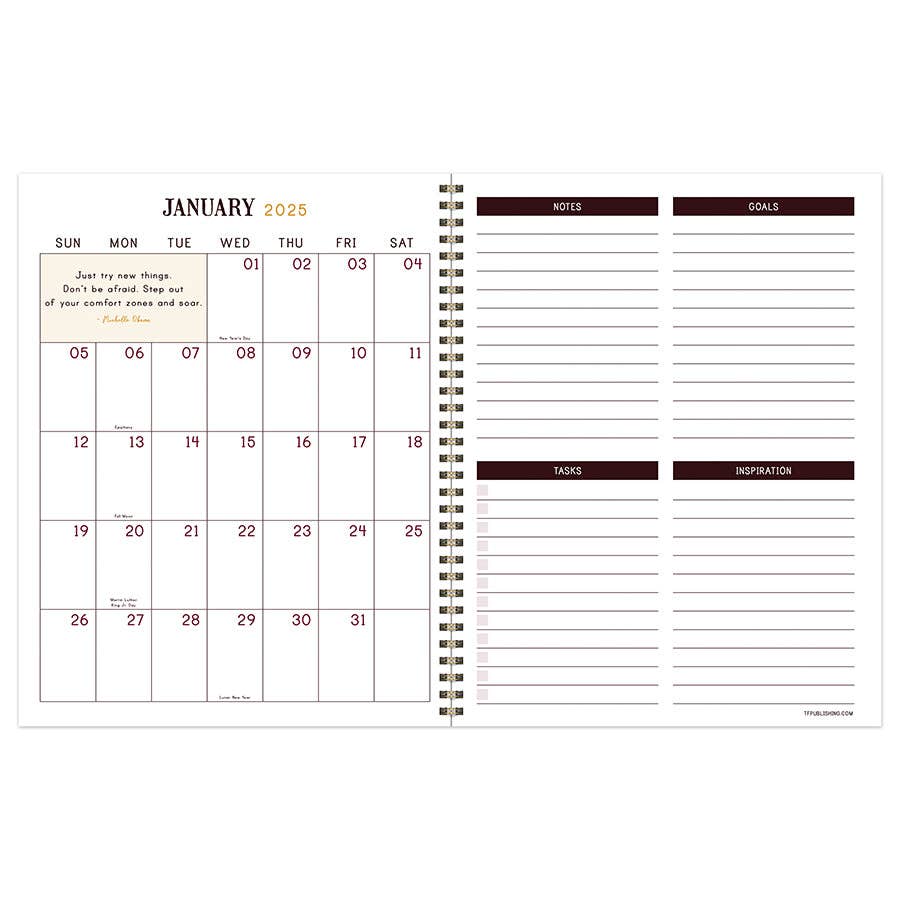 TF Publishing - Paper Goods - 2025 Garden Manor Large Weekly Monthly Planner