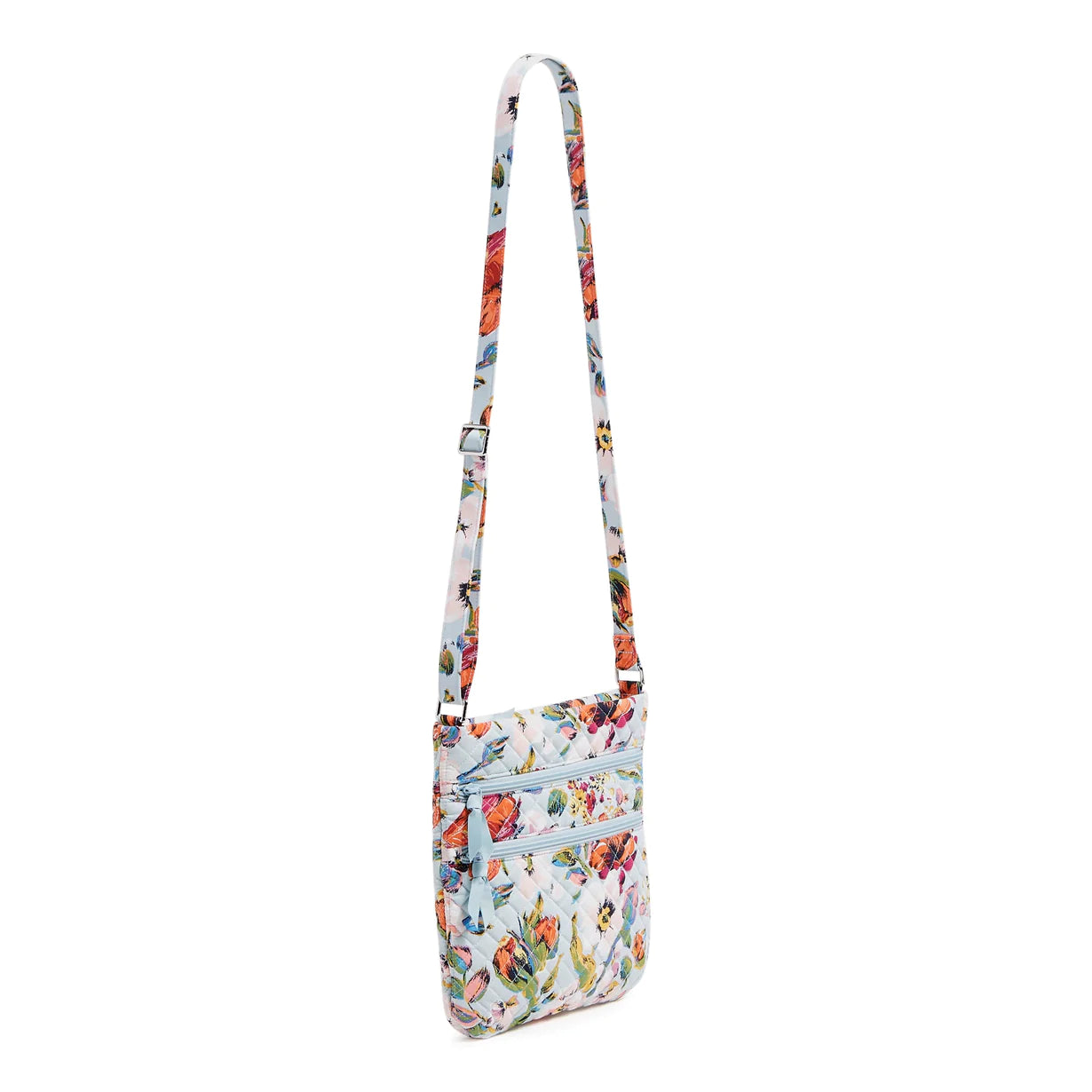 Triple Zip Hipster Crossbody Bag Sea Air Floral