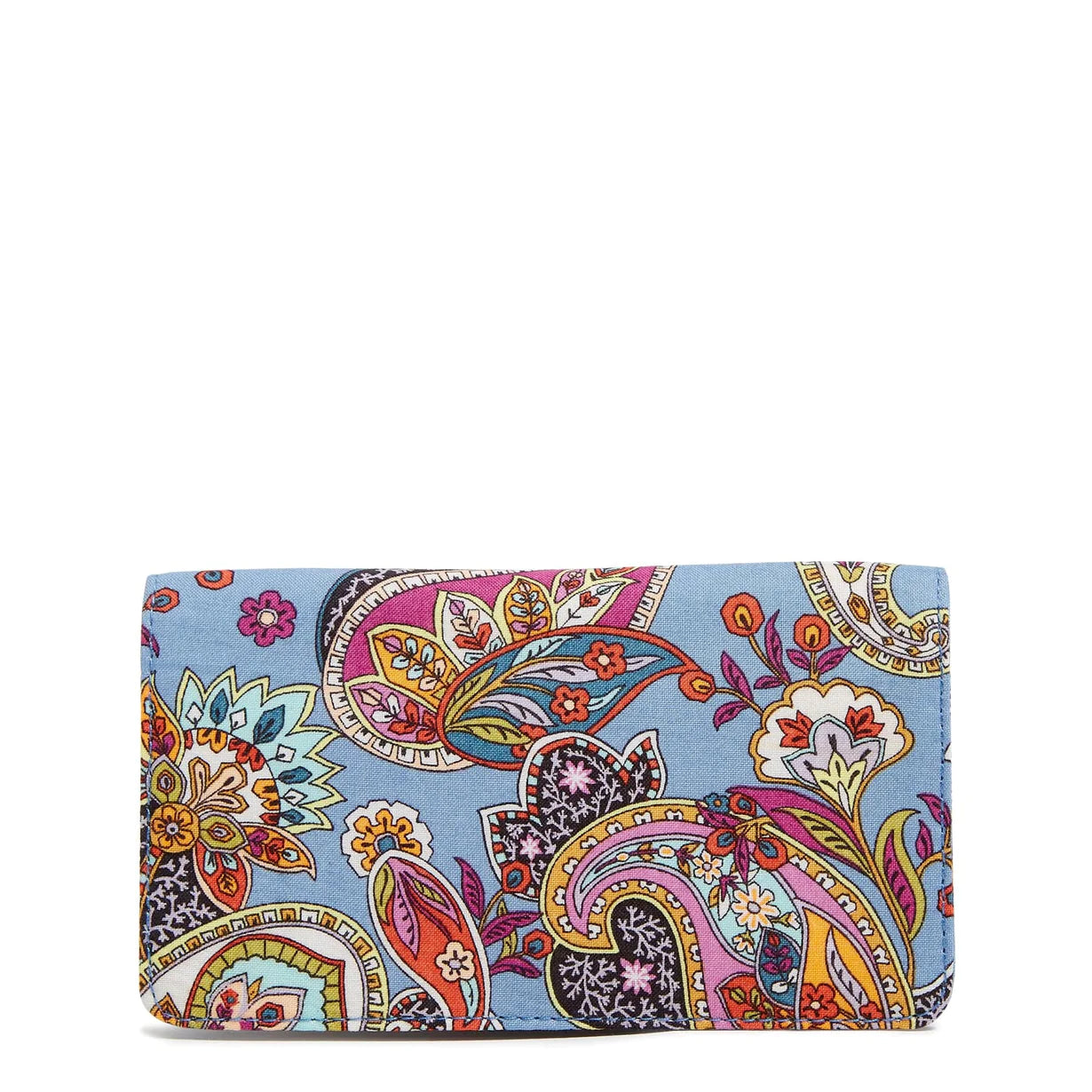 Checkbook Cover in Recycled Cotton-Provence Paisley