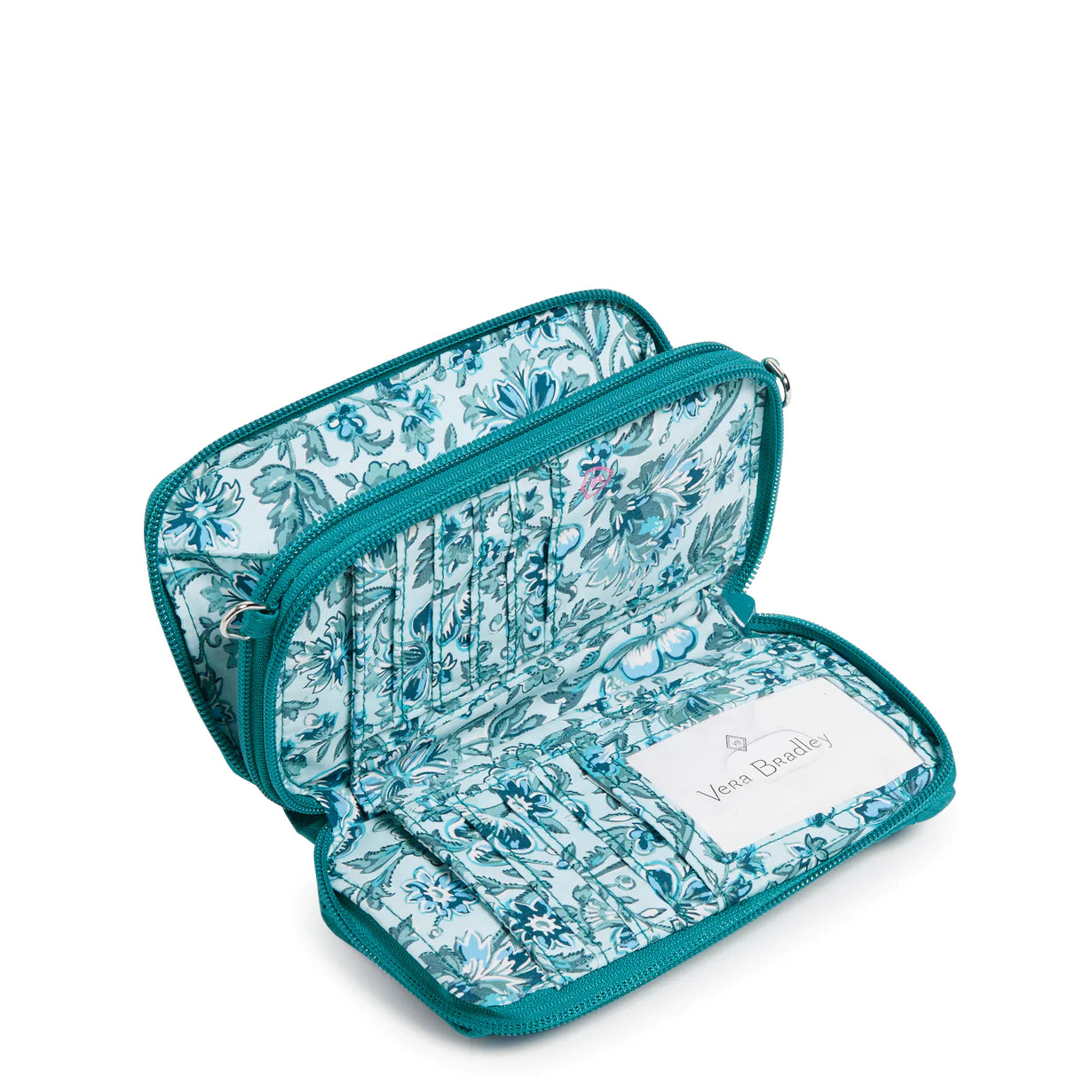 RFID All in One Crossbody Bag Recycled Cotton Forever Green