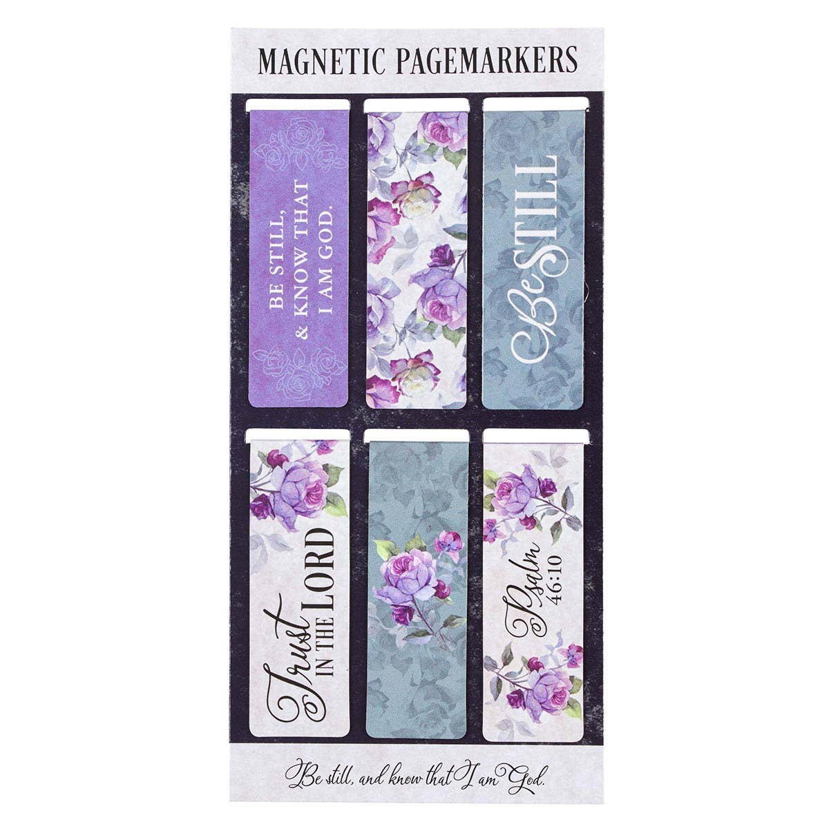 Christian Art Gifts - Magnetic Bookmark Set Be Still Ps. 46:10