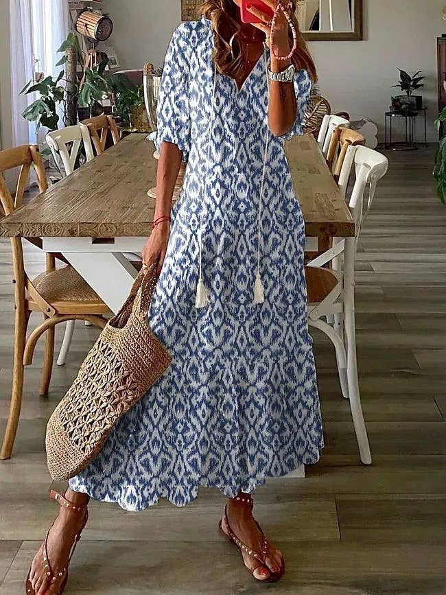 Beach Dresses: Blue