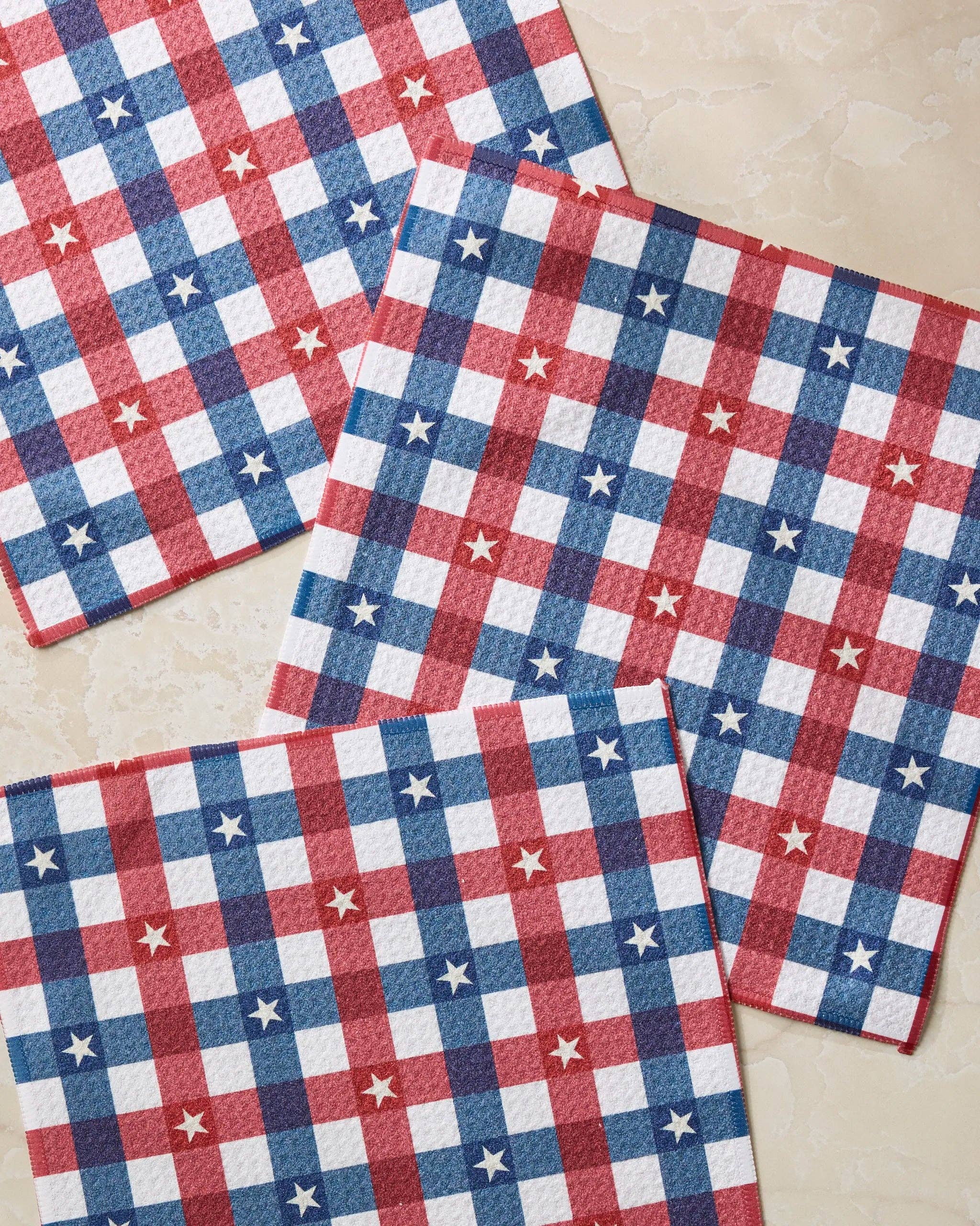 Geometry - Bunting Check Dishcloth Set