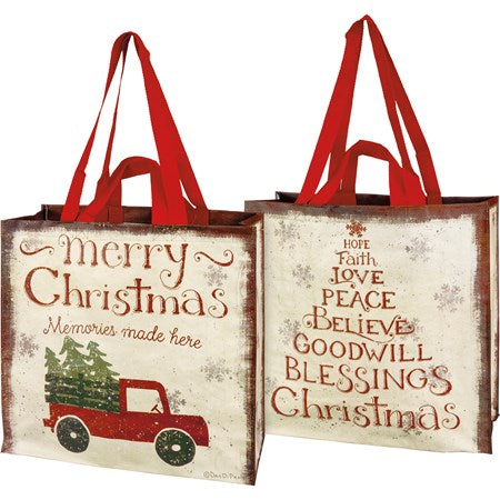 Merry Christmas Memories Market Tote