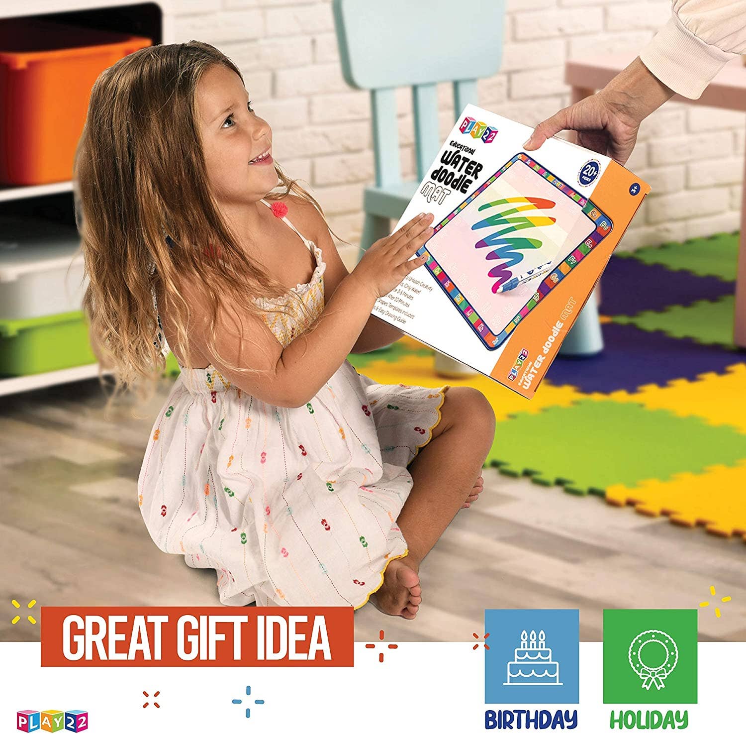 Large Magic Water Doodle Mat - 22 PCS, 39x30 STEM