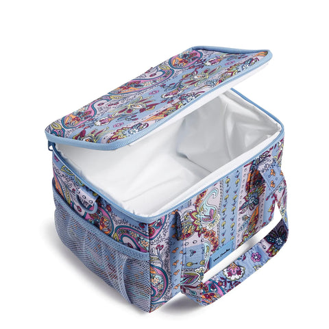 Lunch Cooler in Ripstop-Provence Paisley Stripes