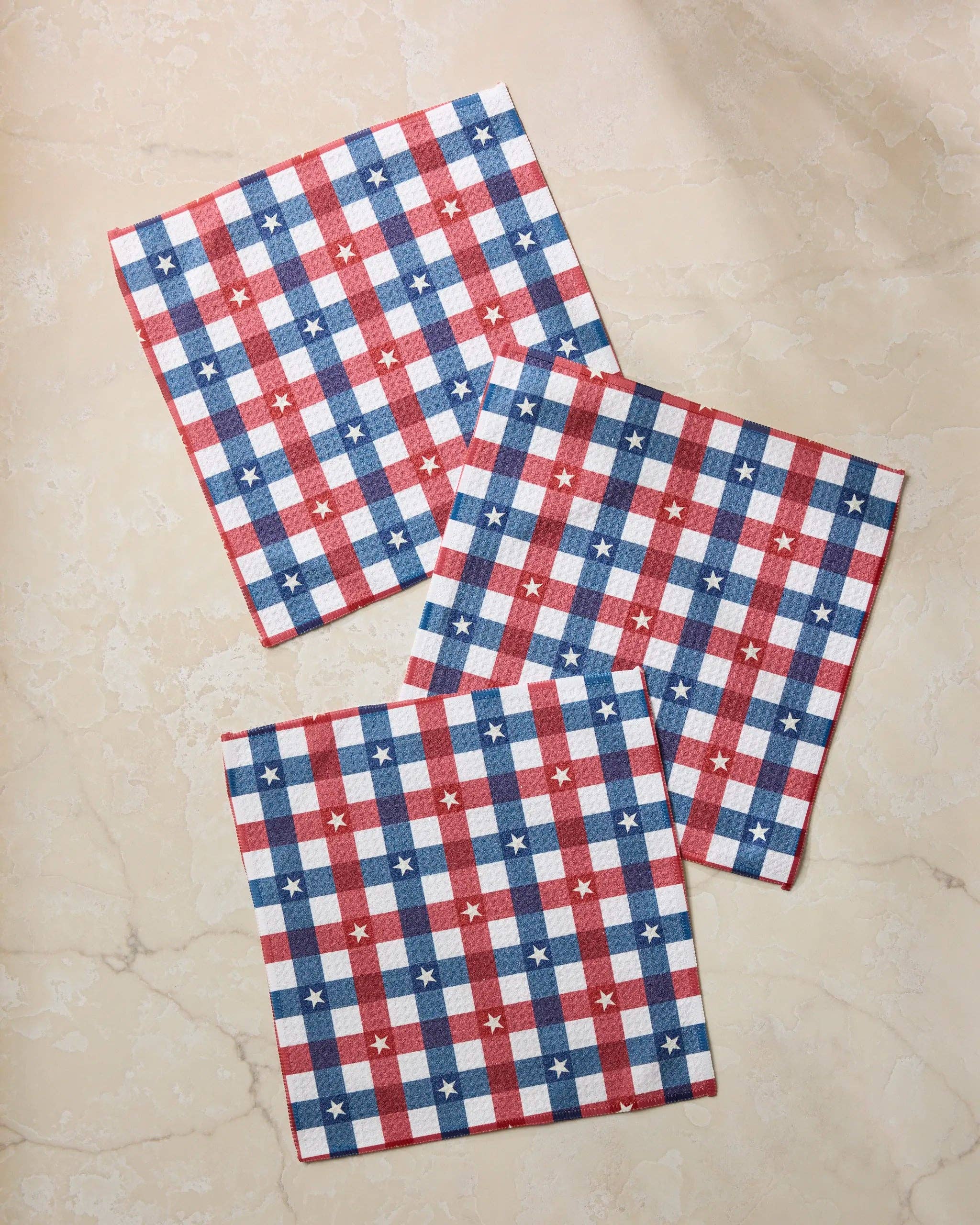 Geometry - Bunting Check Dishcloth Set