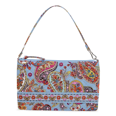 RFID Convertible Wristlet in Recycled Cotton-Provence Paisley