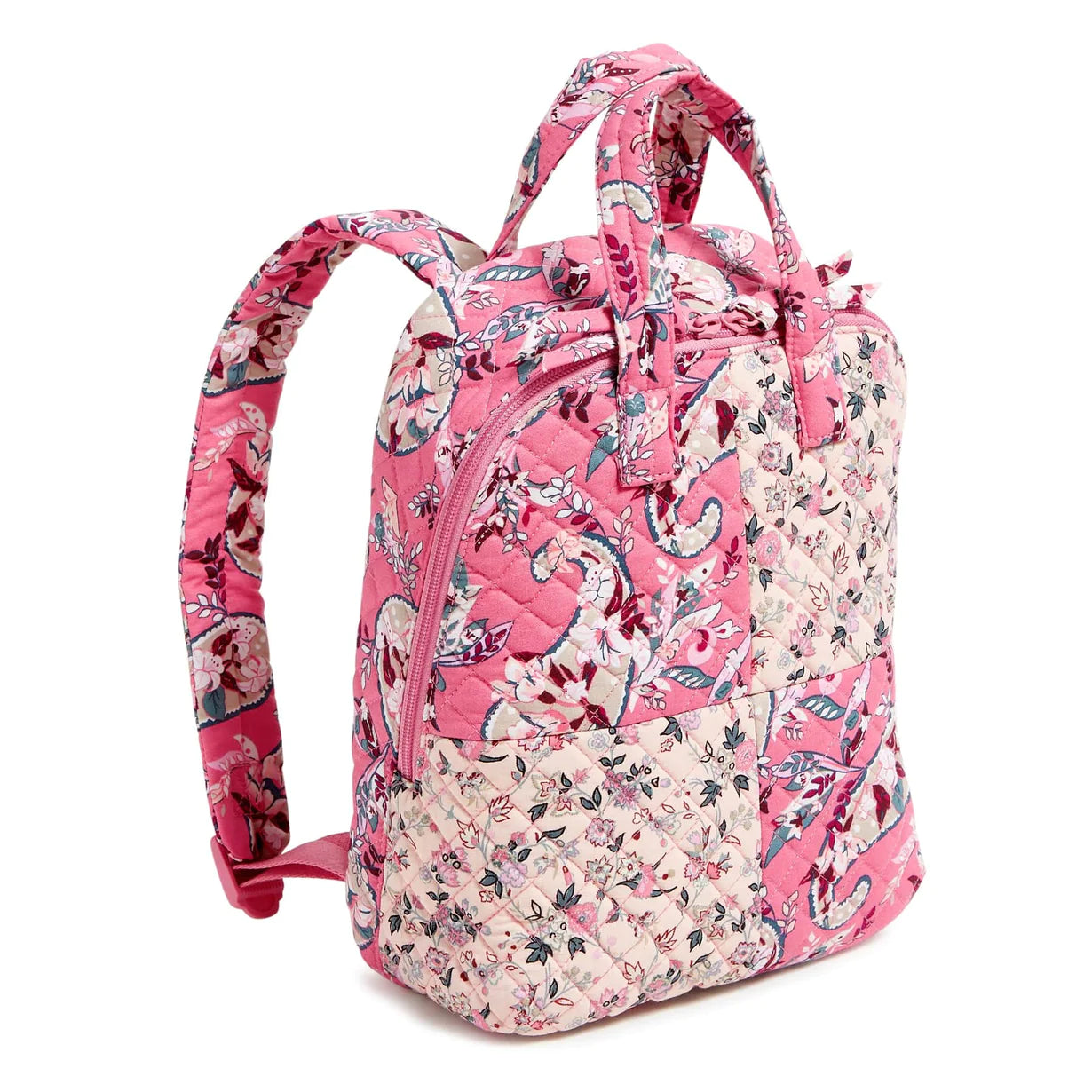 Mini Totepack Botanical Paisley Pink Patchwork