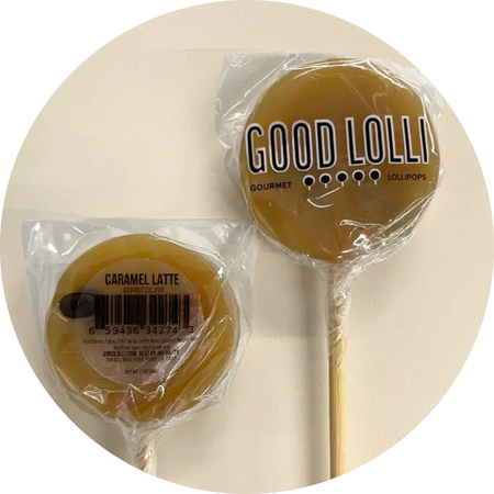 Good Lolli - CARAMEL LATTE LOLLIPOP