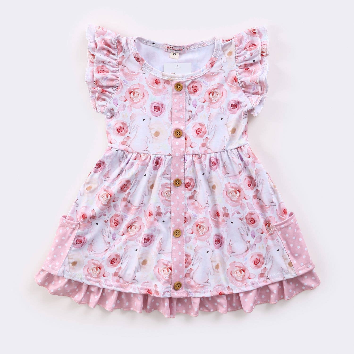 Clover Cottage - Bunny Blooms Girls Dress Easter