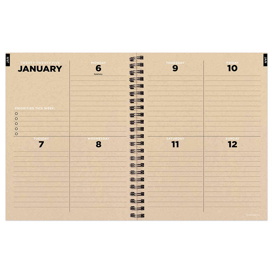TF Publishing - Paper Goods - 2025 Element Layers Medium Weekly Monthly Planner