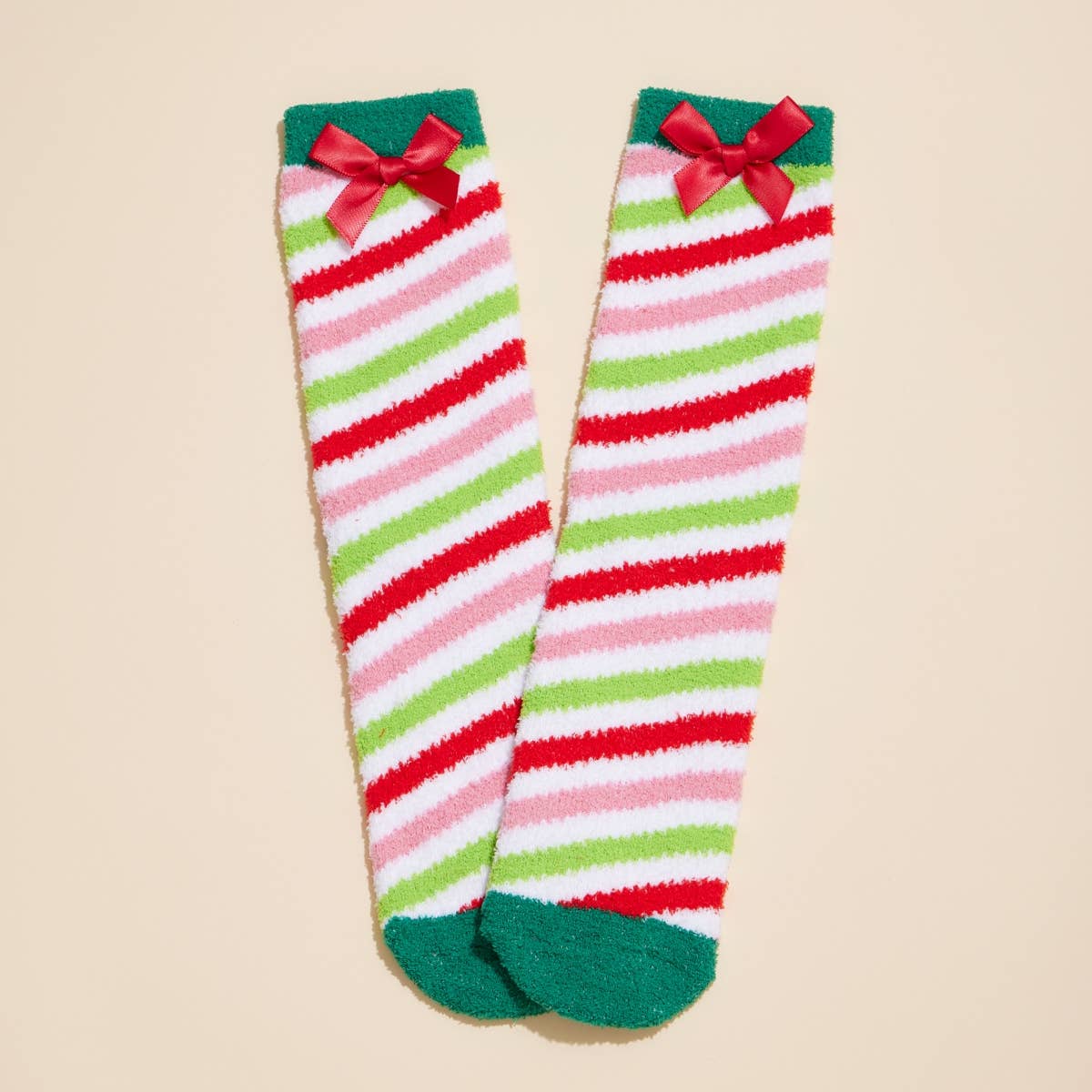 Frem - Christmas Fuzzy Socks Assorted Pack of 4: Assorted / One / 4DS98003