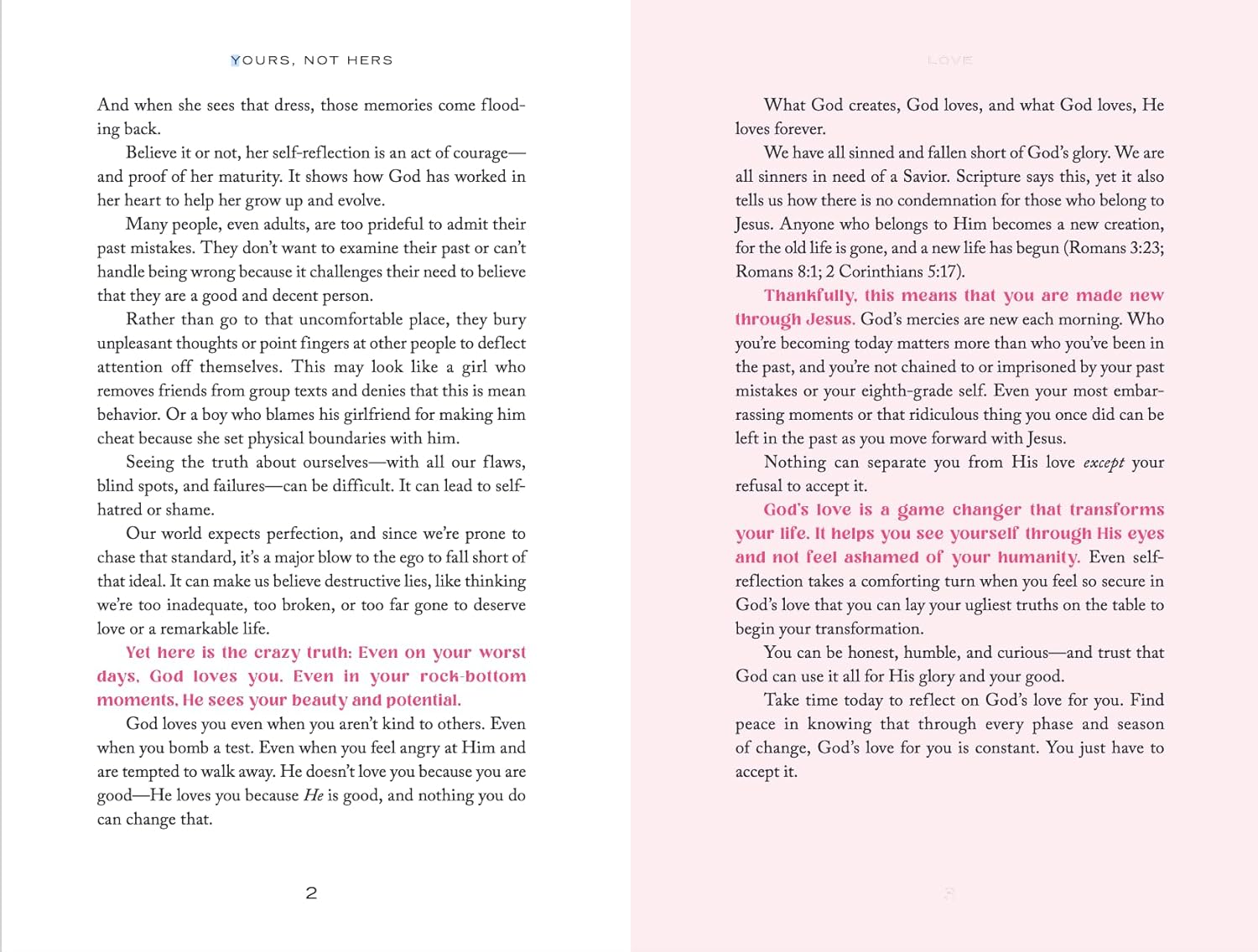 Yours, Not Hers: 40 Devotions to Stop Comparisons and Love Your Life