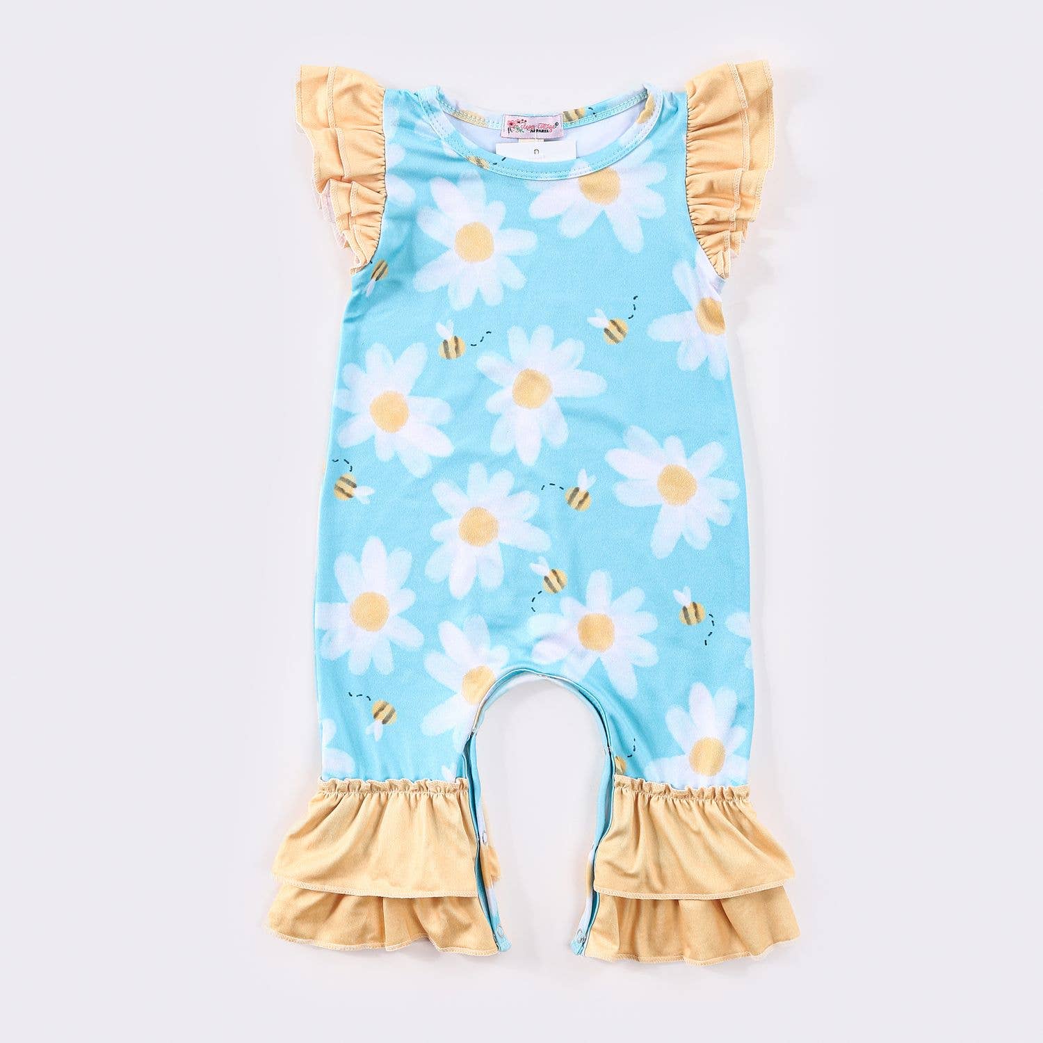 Clover Cottage - Bee Daisy Baby Romper