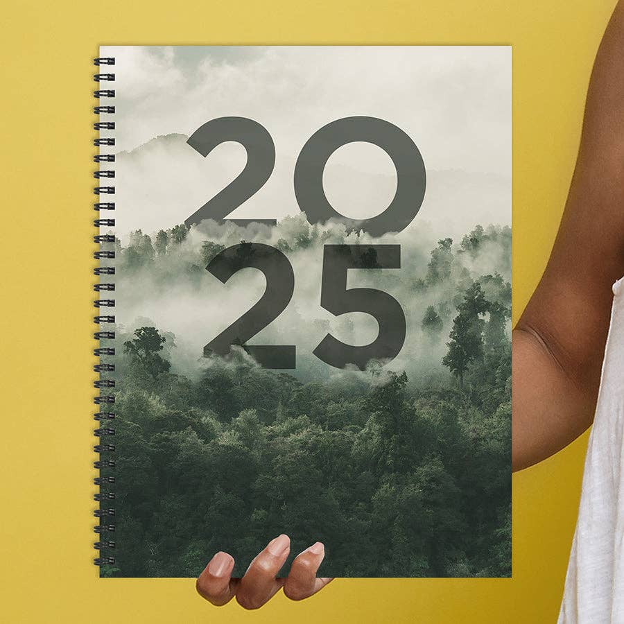 TF Publishing - Paper Goods - 2025 Forest Mist Large Weekly Monthly Planner