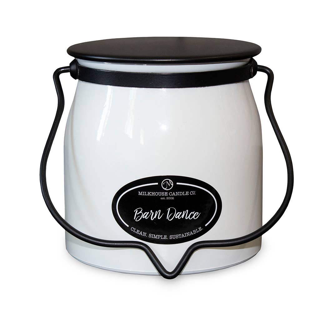 Milkhouse Candle Company - 16 oz Butter Jar Candle: Barn Dance