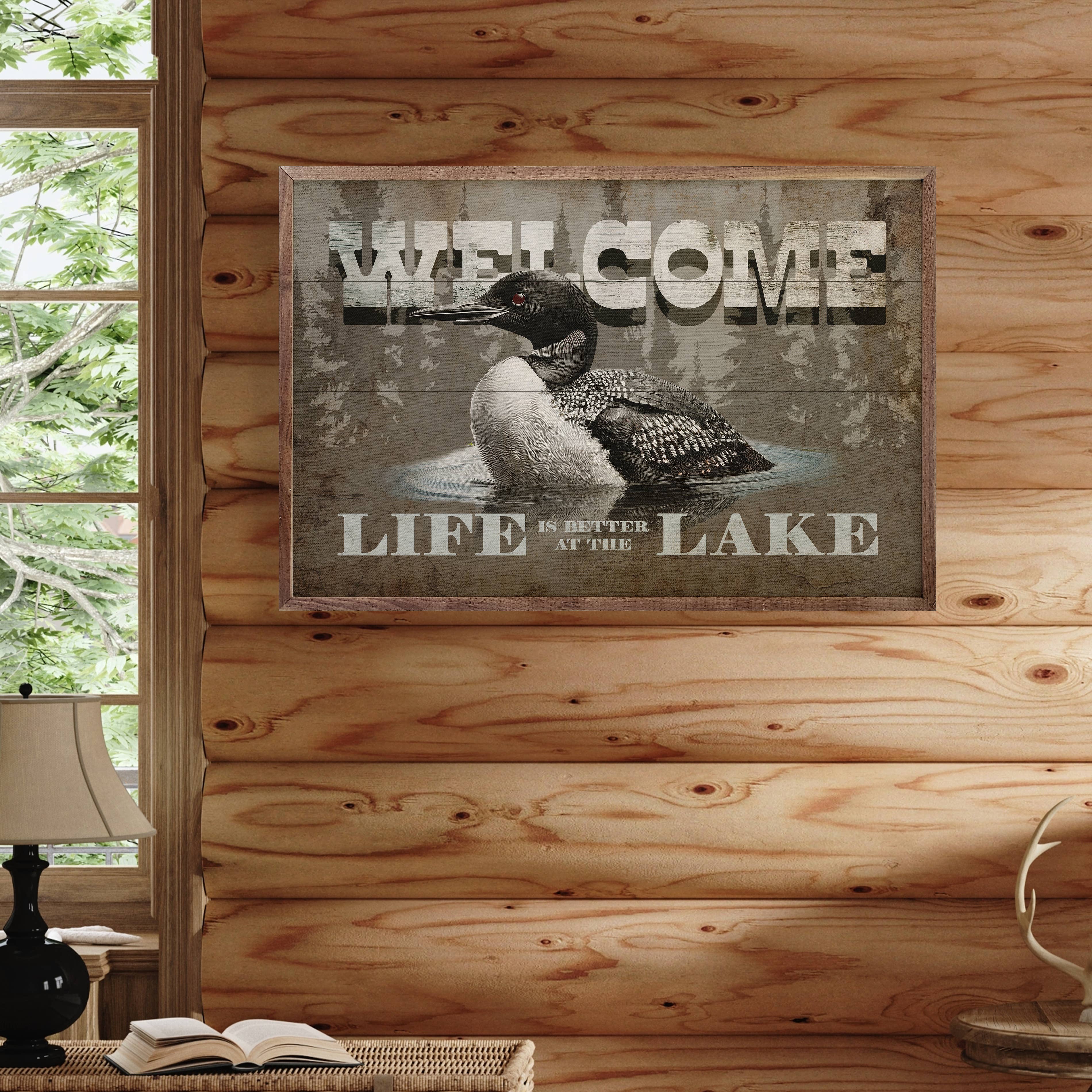 Kendrick Home - Loon Welcome Lake: 24x16