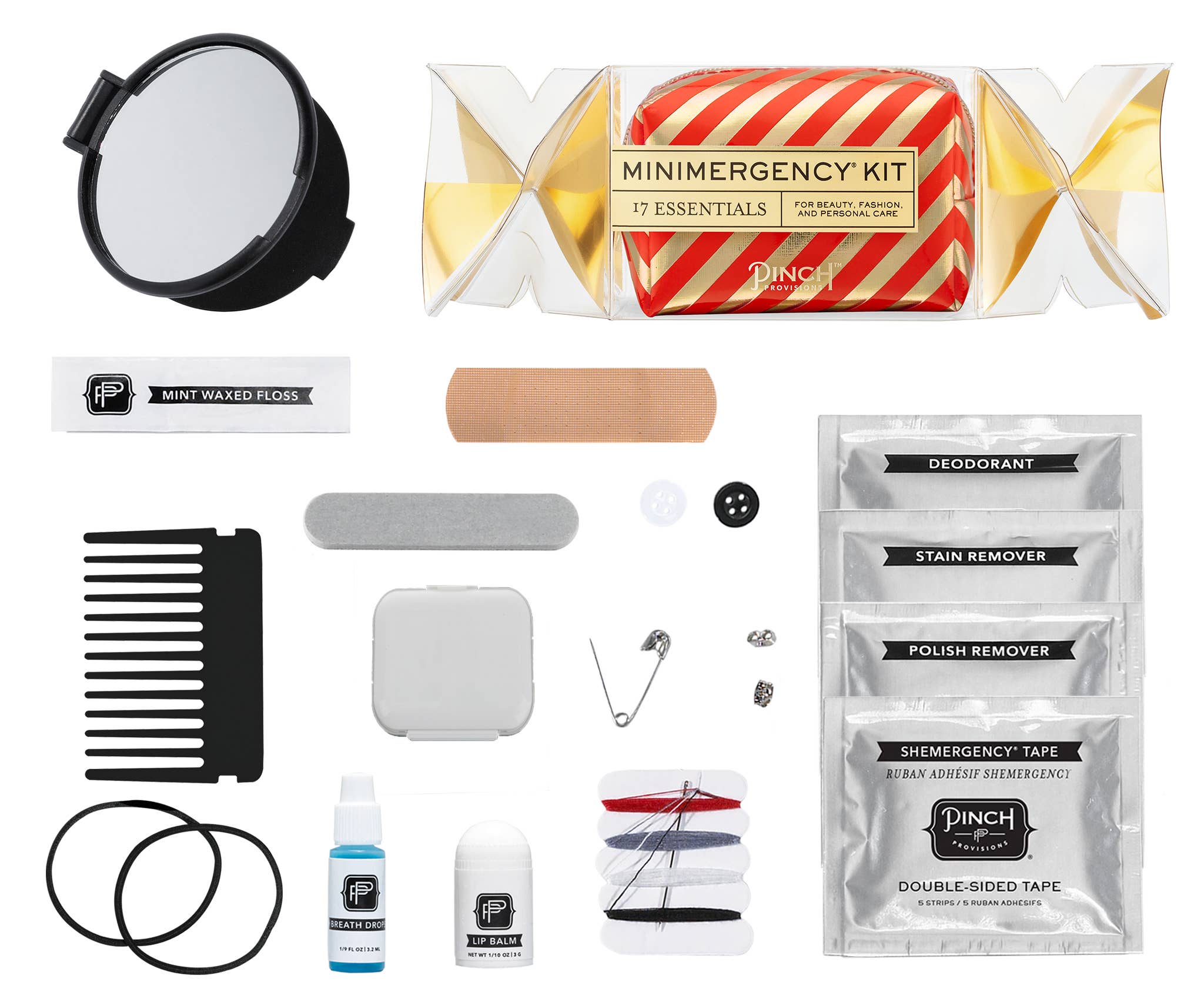 Pinch Provisions - Cracker Minimergency Kit Christmas Stocking Stuffer: Oxblood