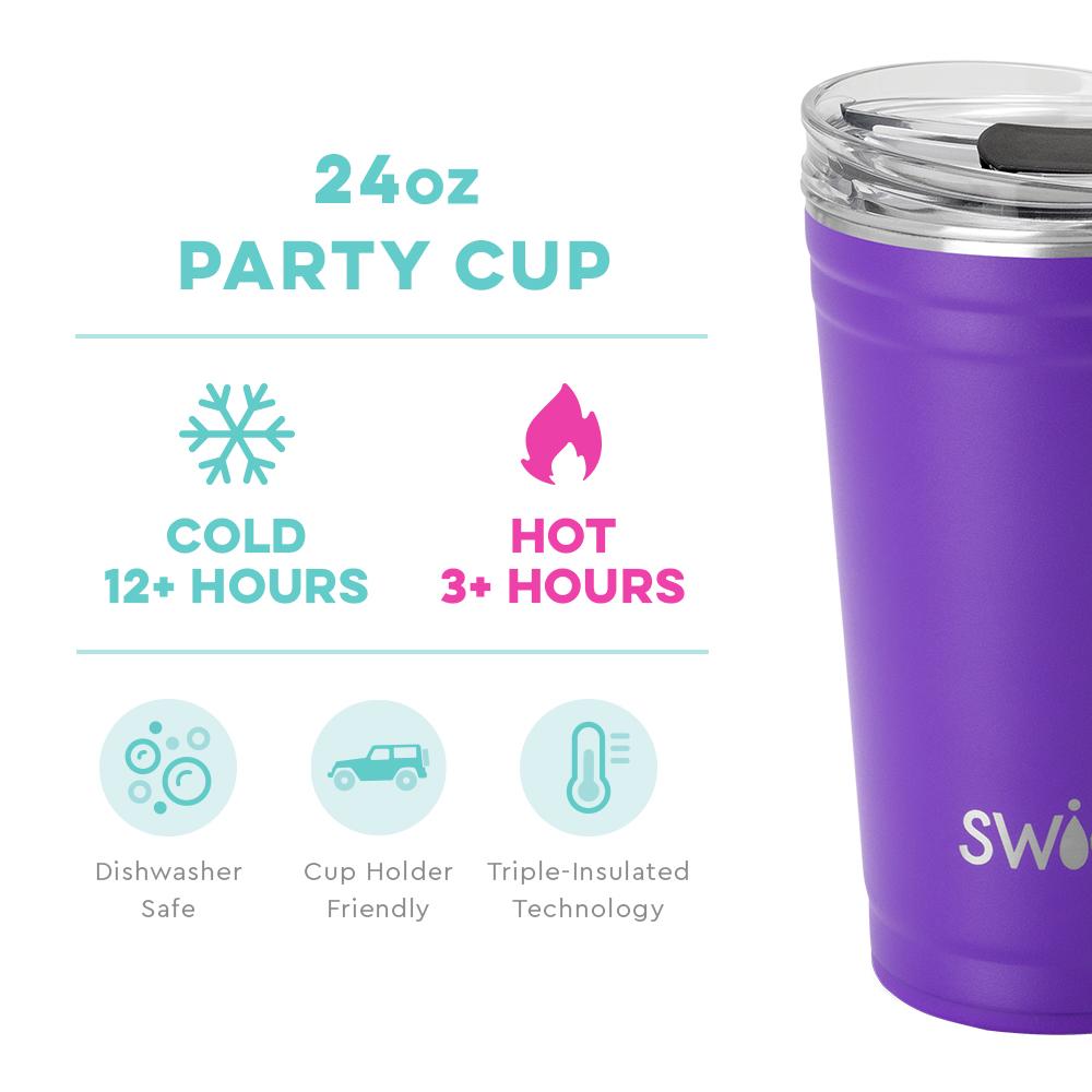Purple Party Cup 24oz
