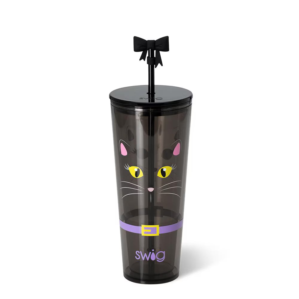 Boo Crew Cat Plastic Tumbler 24oz