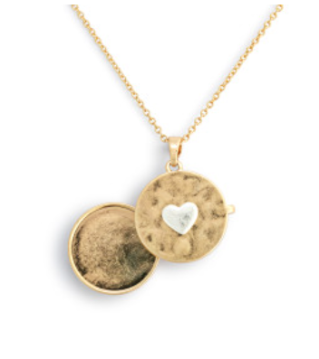 Love you Locket Necklace - Gold