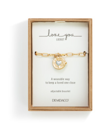 Love you Locket Bracelet - Gold