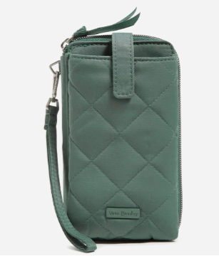 RFID Large Smartphone Wristlet in Performance Twill-Olive Leaf
