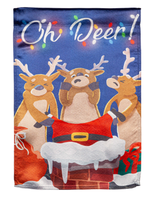 Oh Deer Lustre Garden Flag