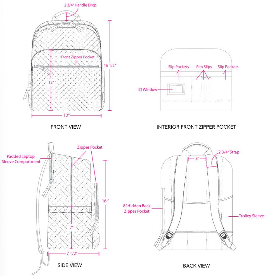 Campus Backpack Botanical Paisley