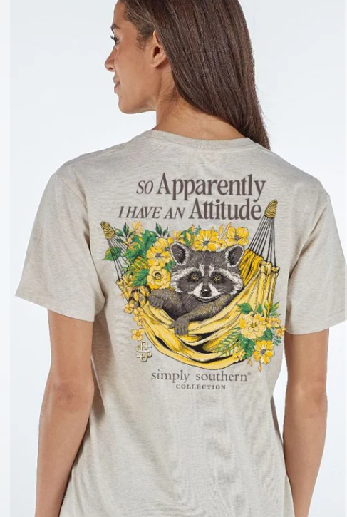 Simply Southern Attitude Raccoon T-Shirt