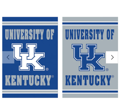 University of Kentucky Embossed Suede House Flag