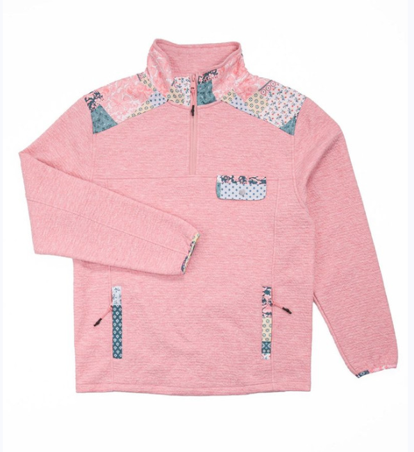 Simply Southern-Patchwork Quarter Zip