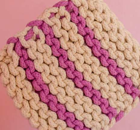 8" Crocheted Pot Holder-4 styles