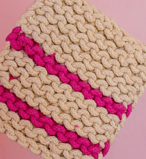 8" Crocheted Pot Holder-4 styles