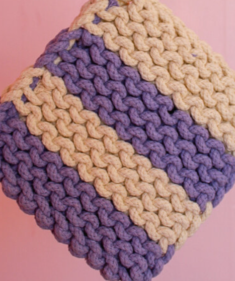 8" Crocheted Pot Holder-4 styles
