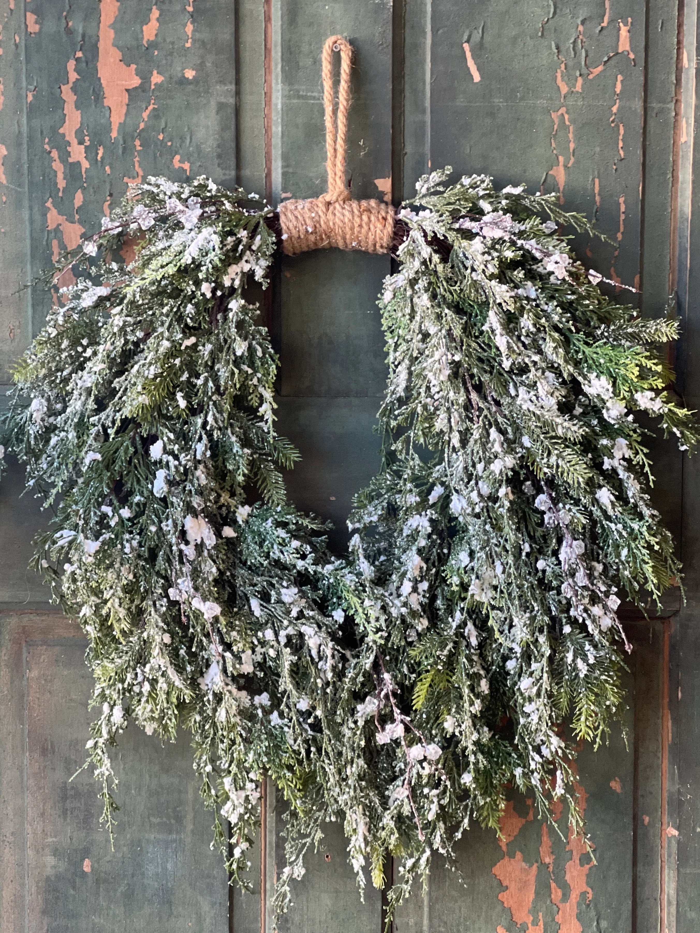 Prismatic Greens Wreath | 28"