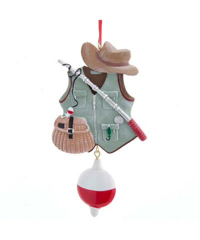 Fishing Vest Ornament For Personalization