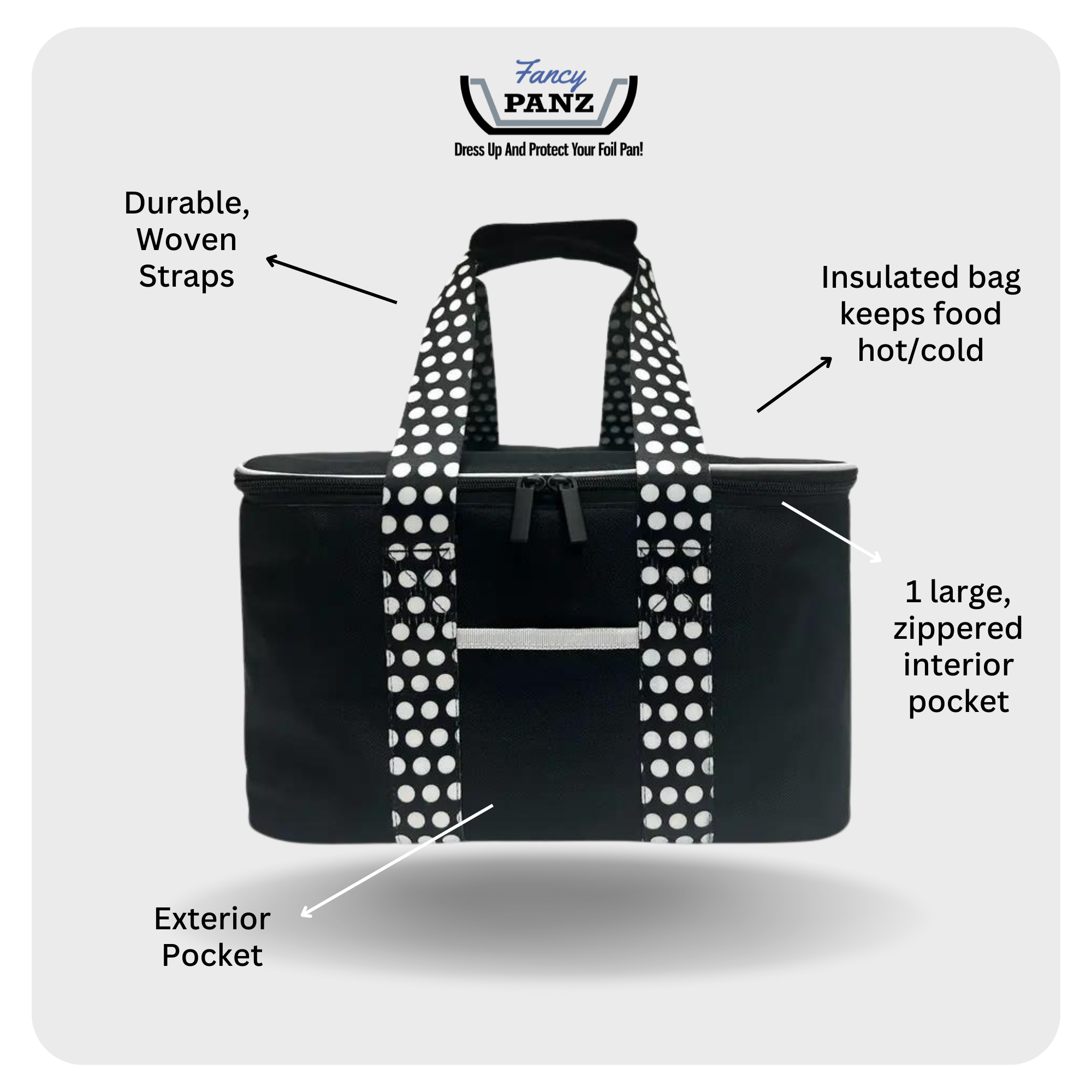 Fancy Panz - Insulated Travel Bag - Black