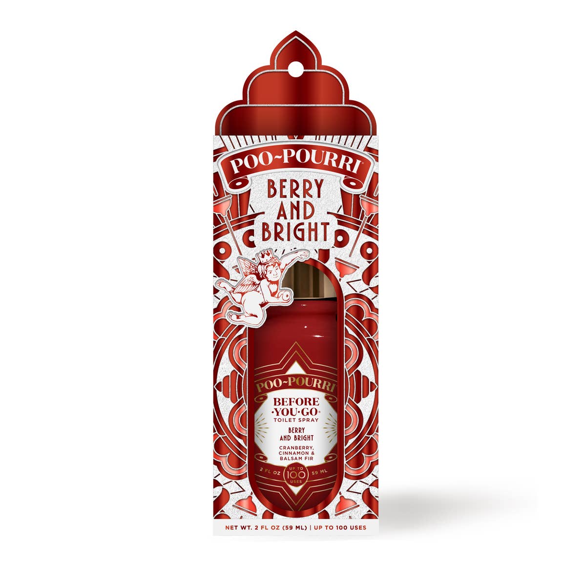 ~Pourri - Holiday 2024 - Berry and Bright 2oz Boxed Poo~Pourri