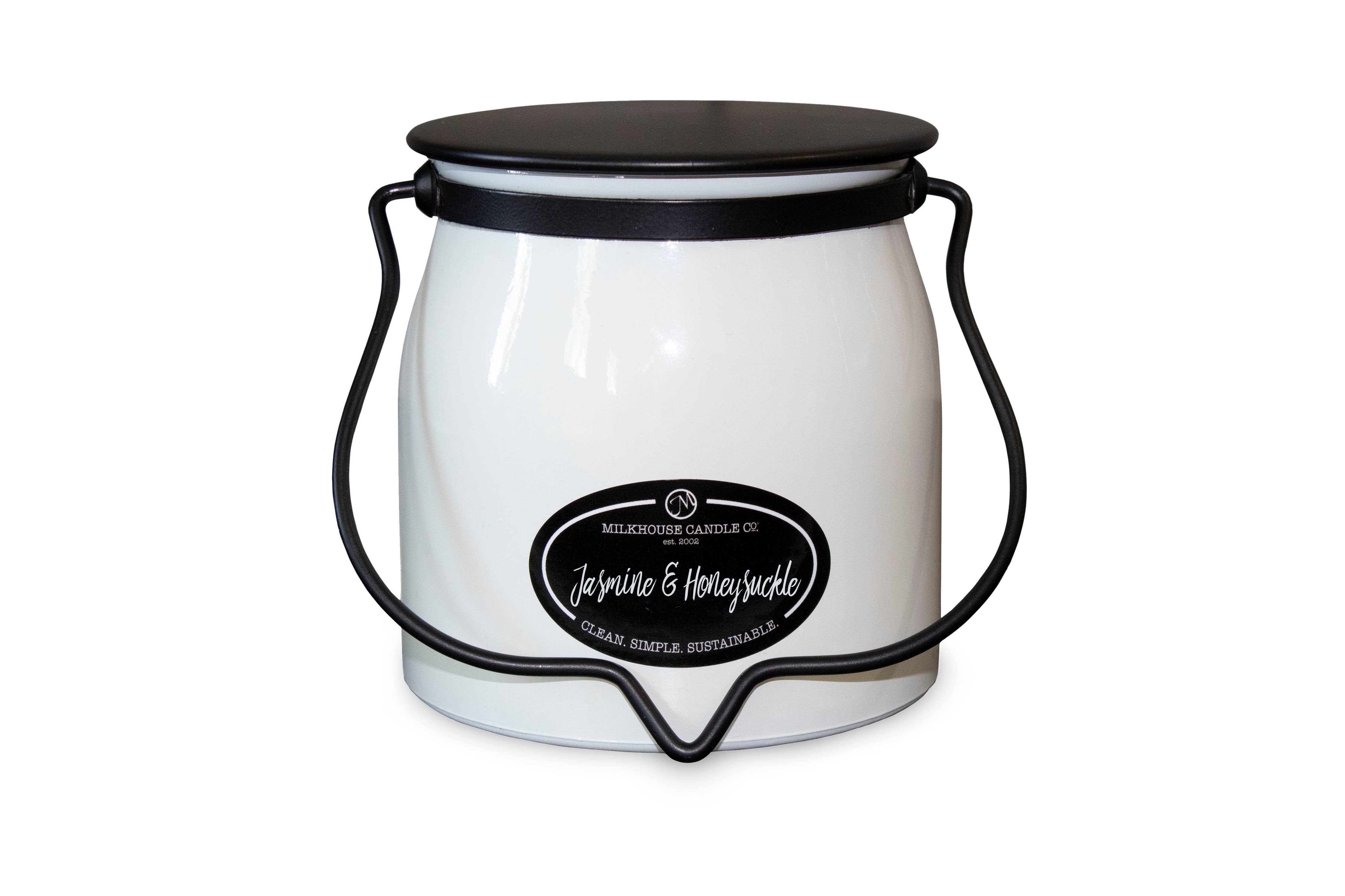 Milkhouse Candle Company - 16 oz Butter Jar Candle: Jasmine & Honeysuckle