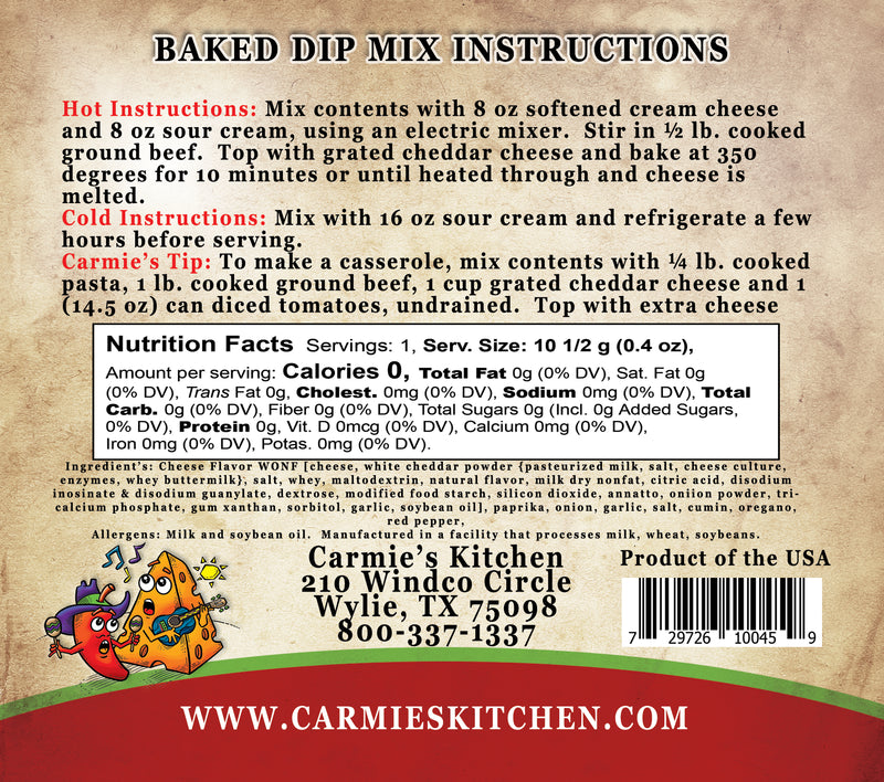 Baked Chili Cheese Dip Mix