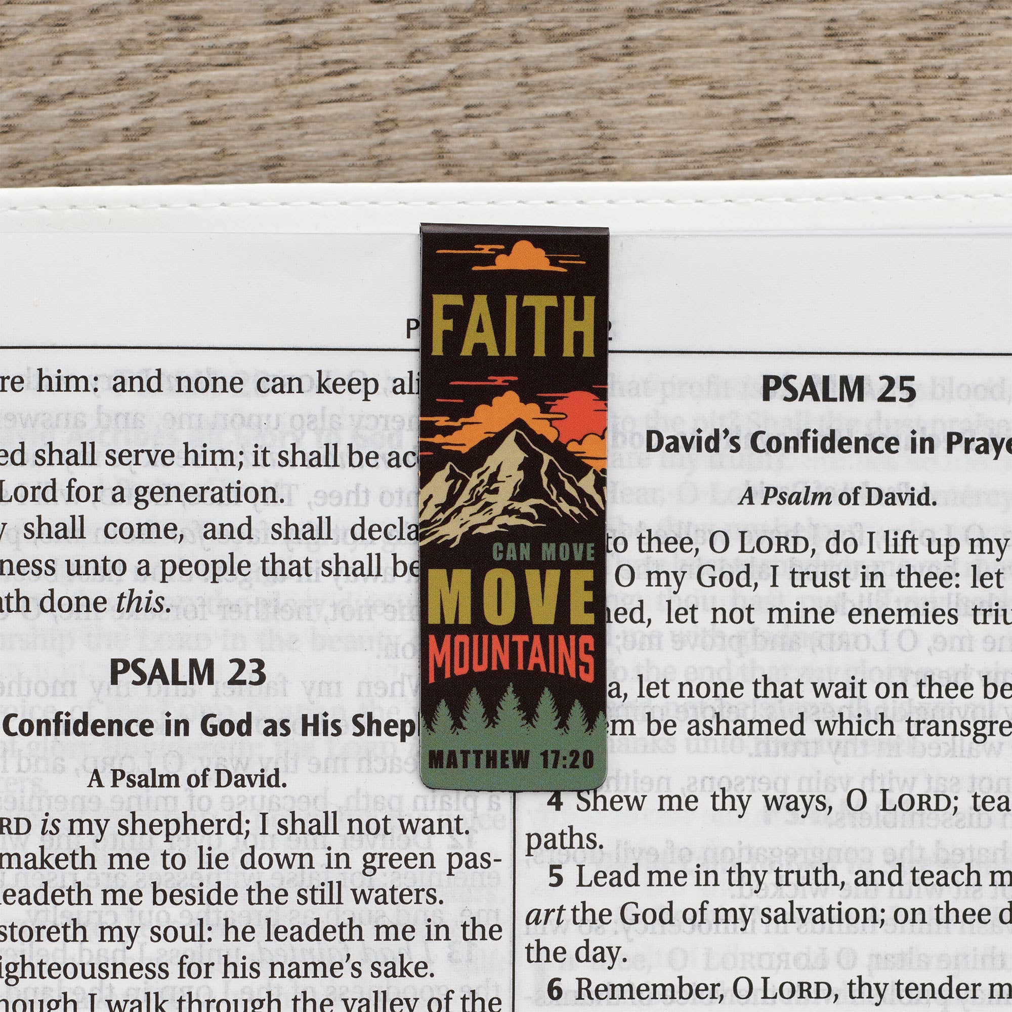 Christian Art Gifts - Magnetic Bookmark Set Mountains
