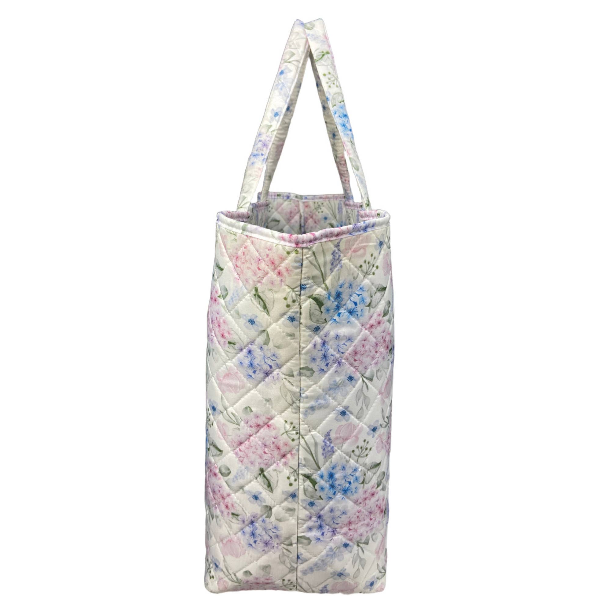"Royal Hydrangea" Designer Quilted Tote Bag