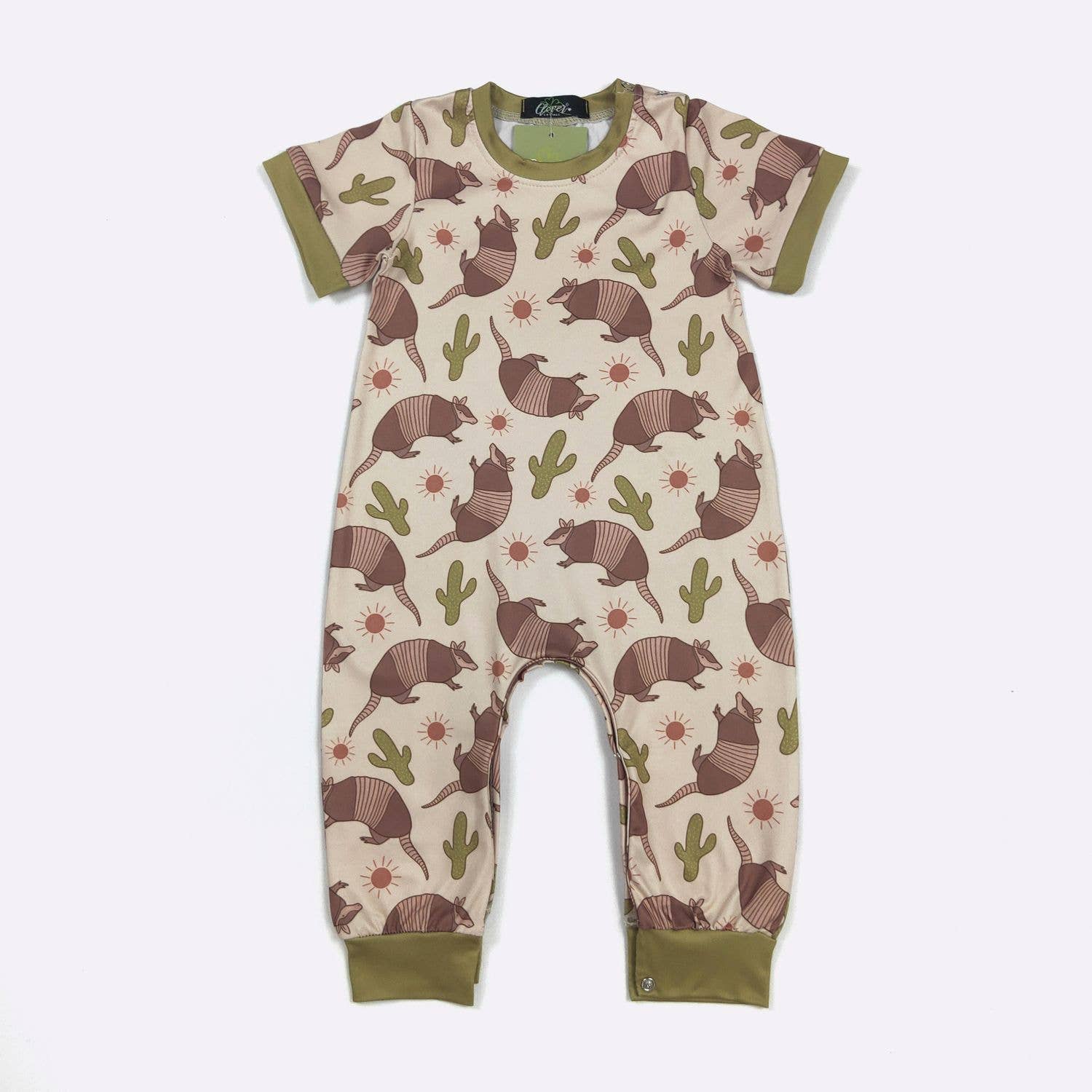Clover Cottage - Armadillo Boy Romper