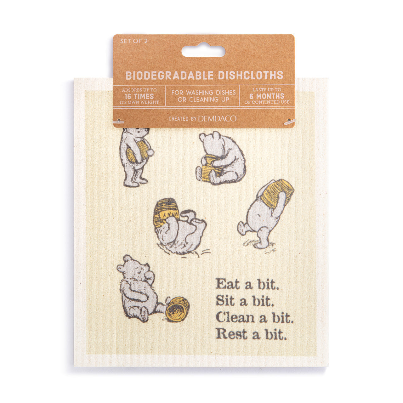 Biodegradable Dish Cloths Set of 2 - Sweeter Than Hunny